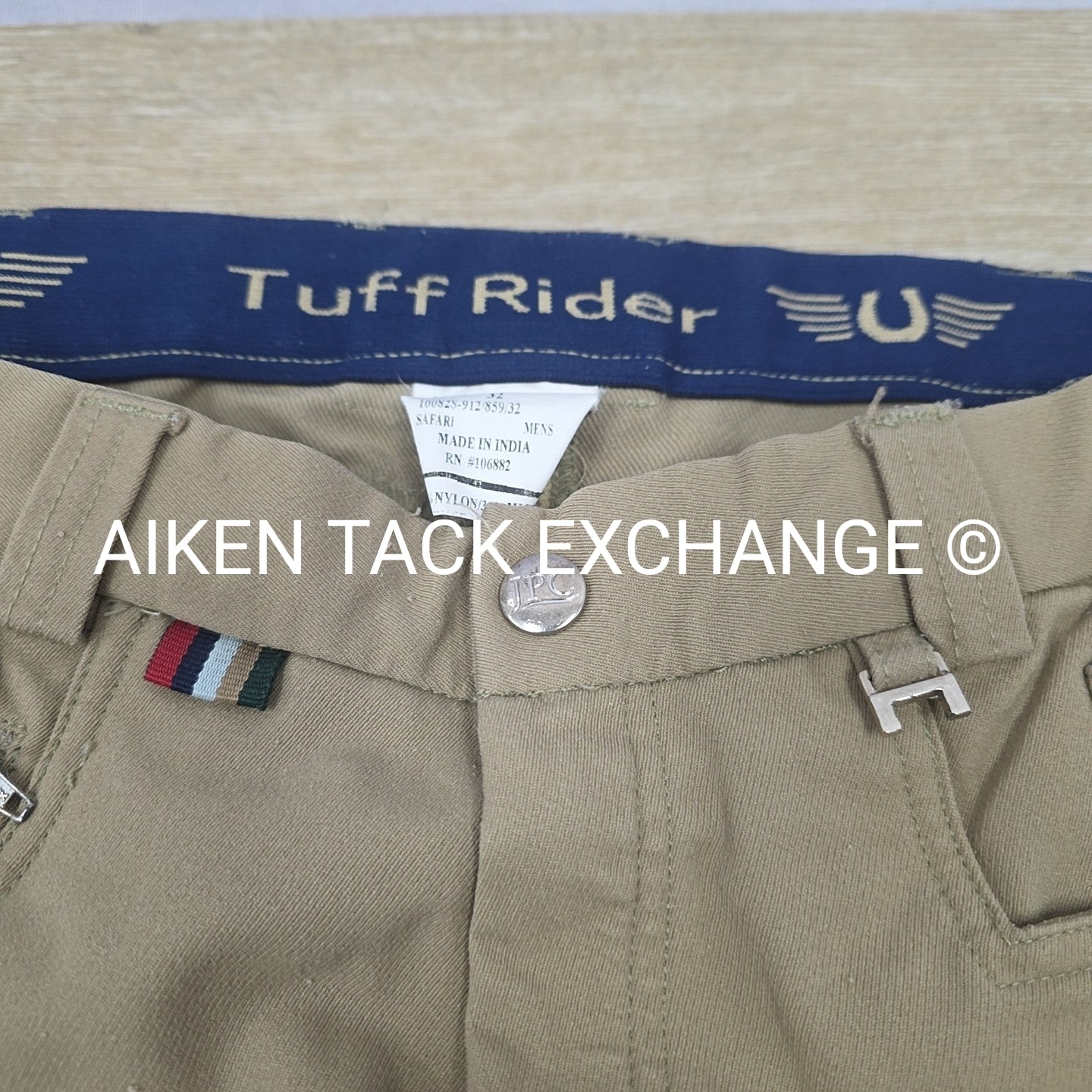 TuffRider Silicone Grip Knee Patch Breeches, Size 32