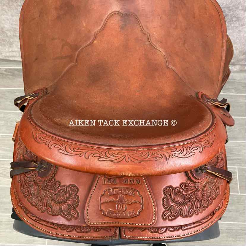 **SOLD** 2009 McCall Saddle Co. 98 Wade Western Saddle, 17" Seat, Wide Tree - Full QH Bars, Comes with Matching Breastplate & Rear Cinch