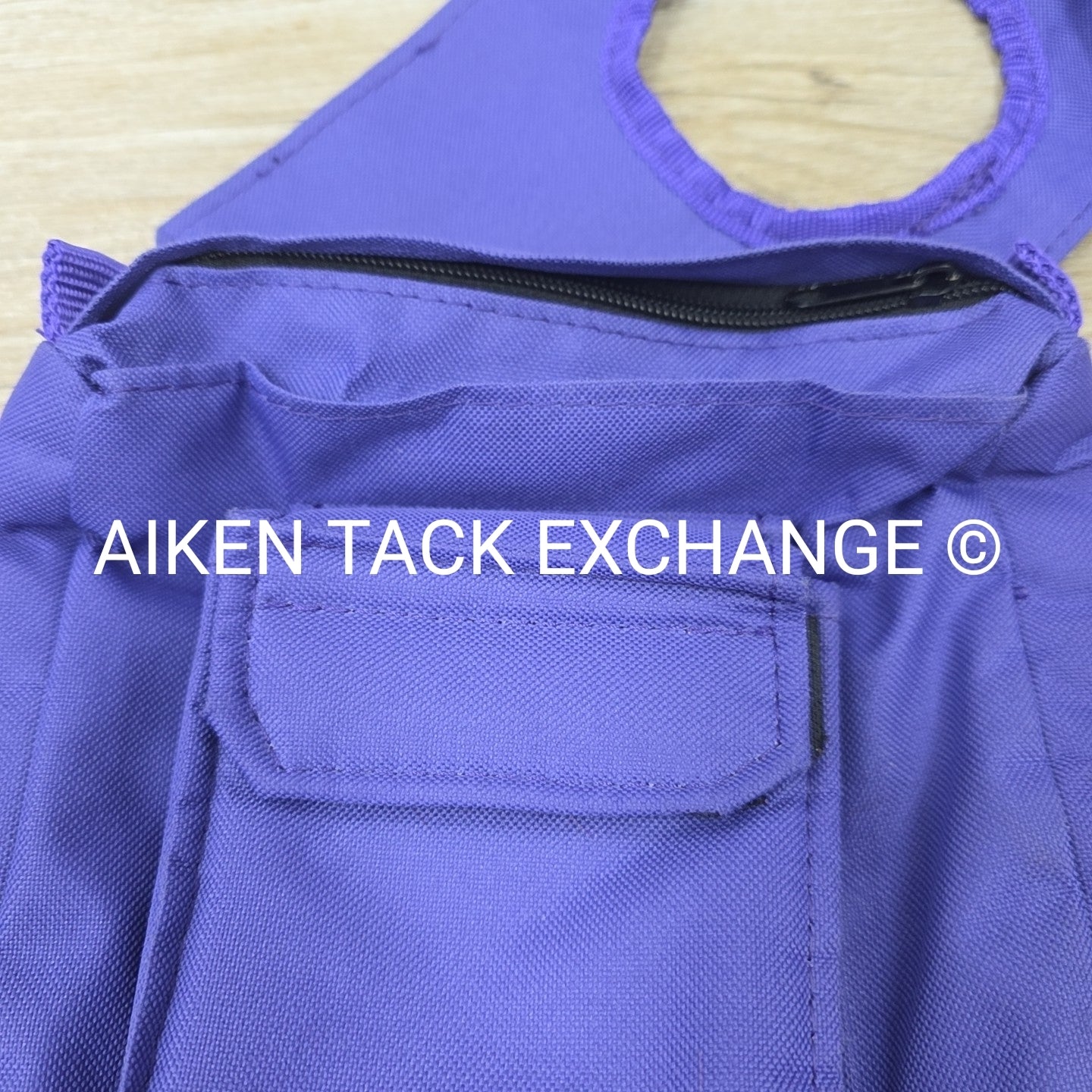 Nylon Multi-Pocket Saddle Bag for Horn, Purple