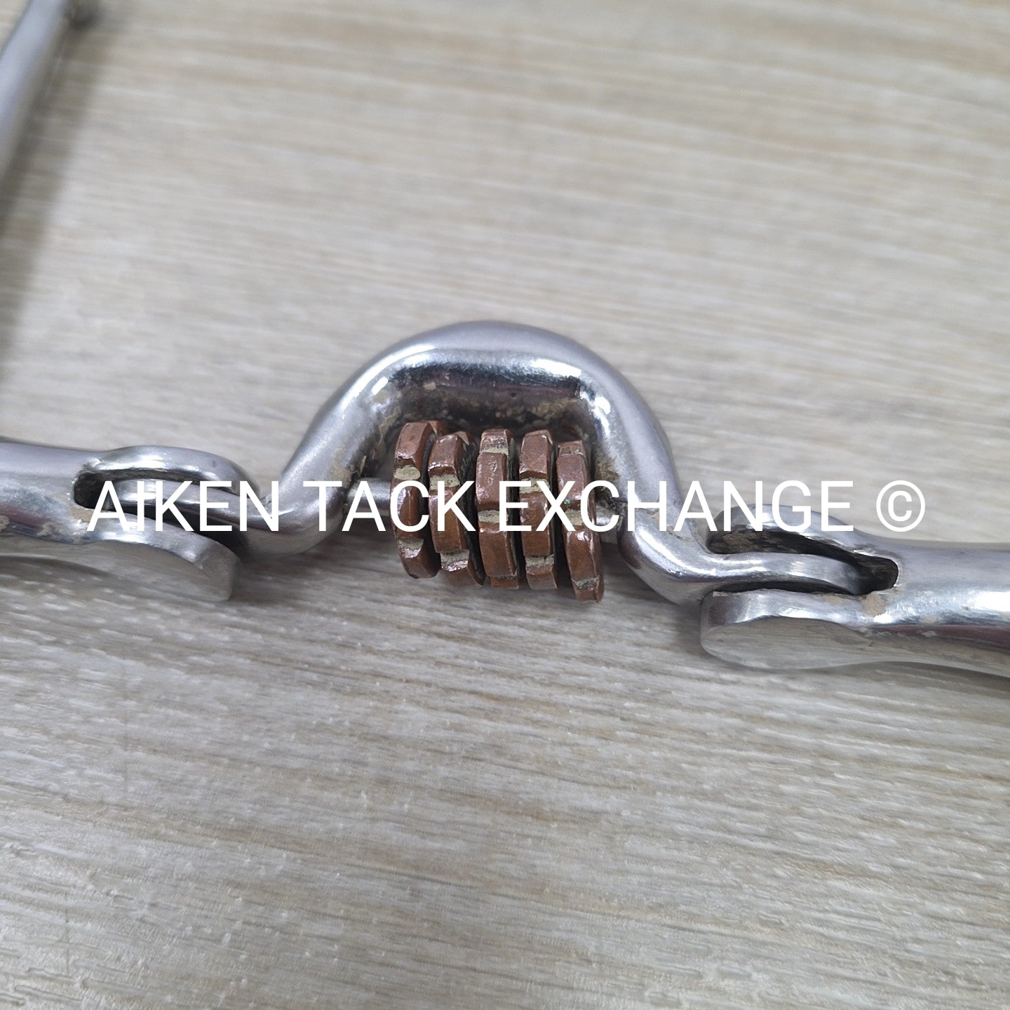 Full Cheek Double Hinged Ported Bit with Copper Links 5"
