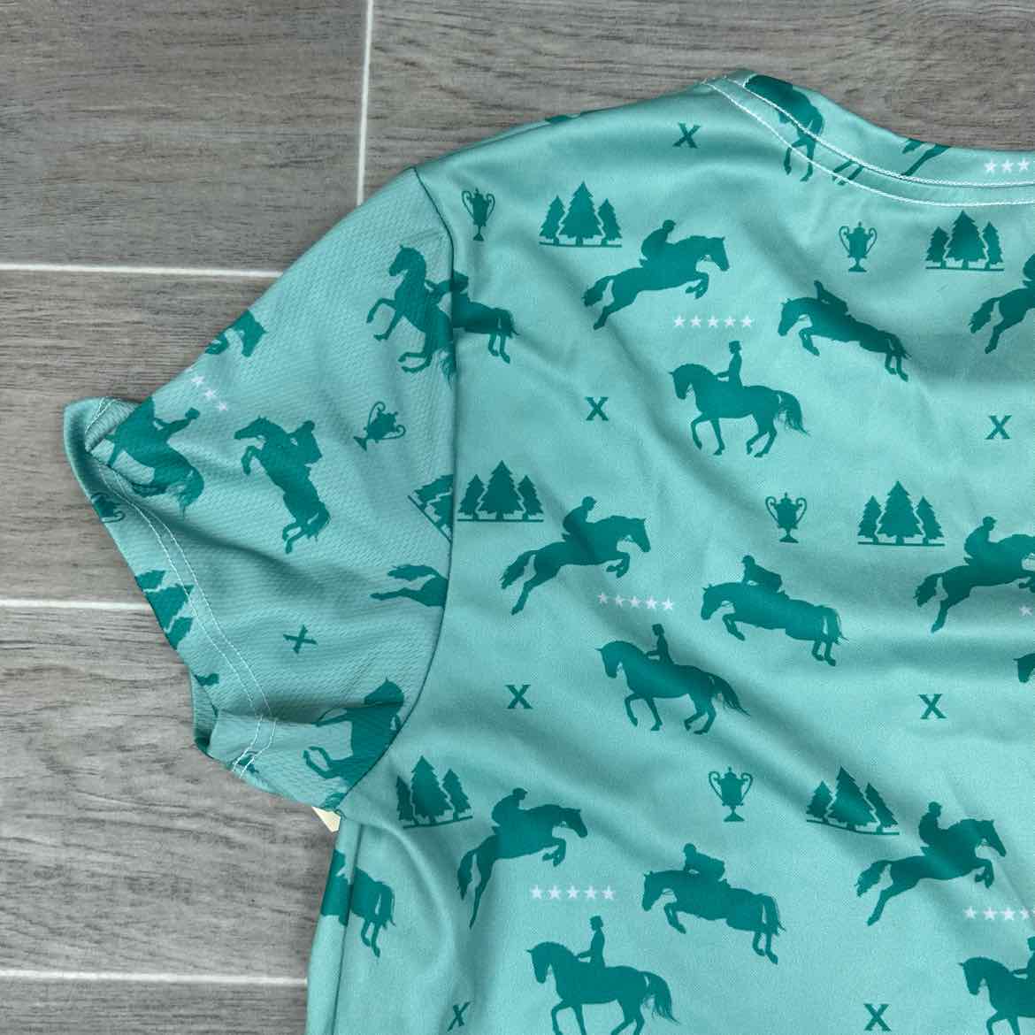 Short Sleeve Polyester Shirt, Women's XL