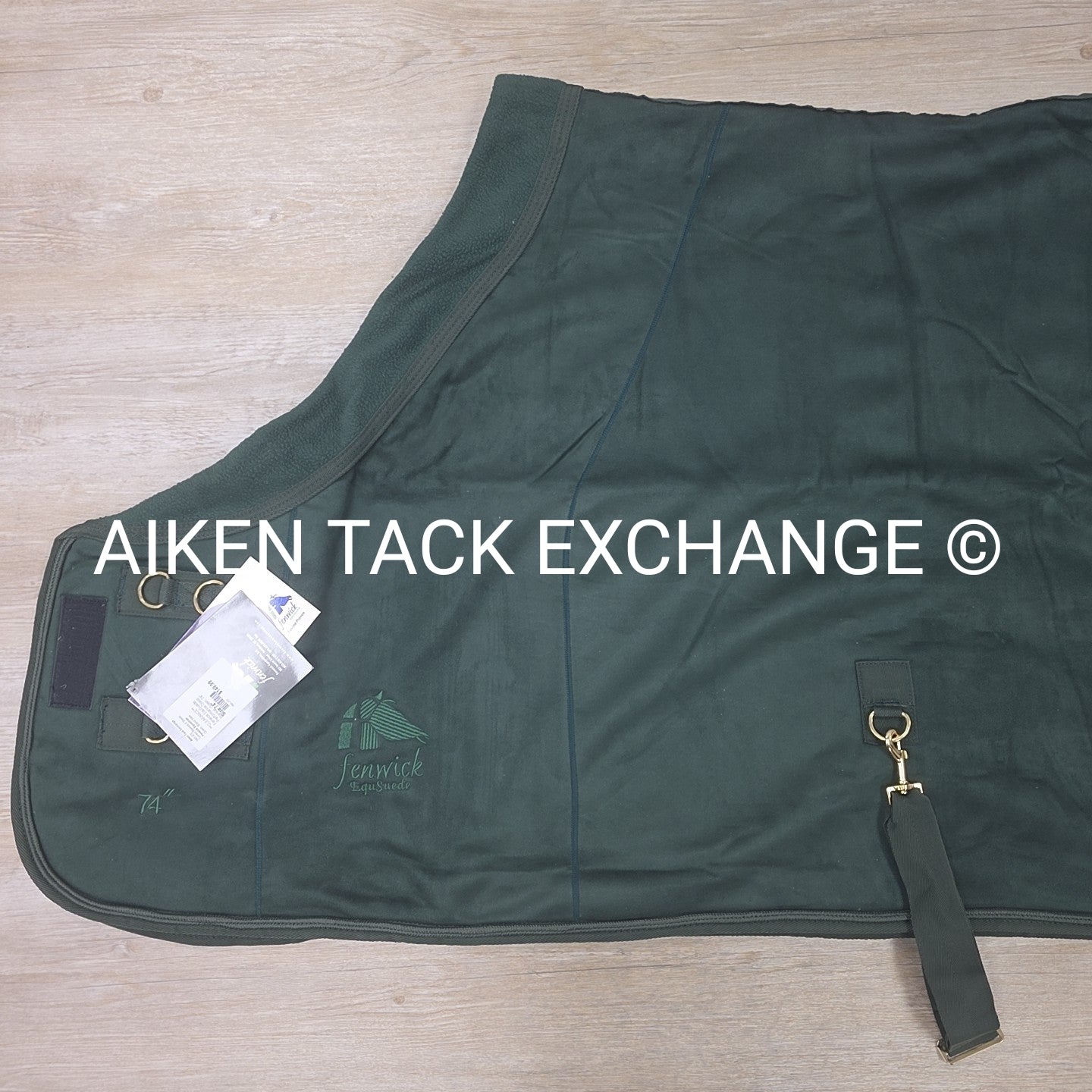 Fenwick Equestrian EquSuede Performance Cooler, Green, 74"