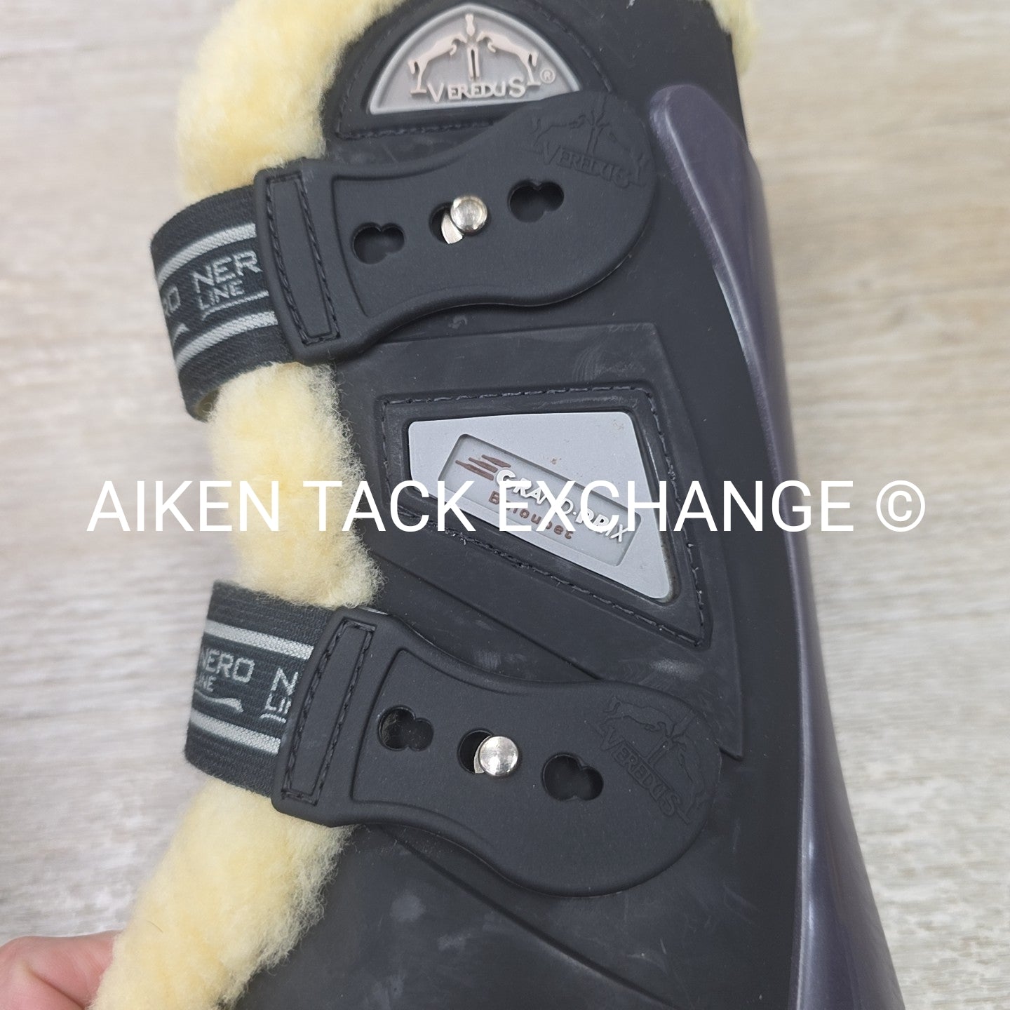 Veredus Nero Line Grand Prix Baloubet Sheepskin Tendon Boots, Size Large