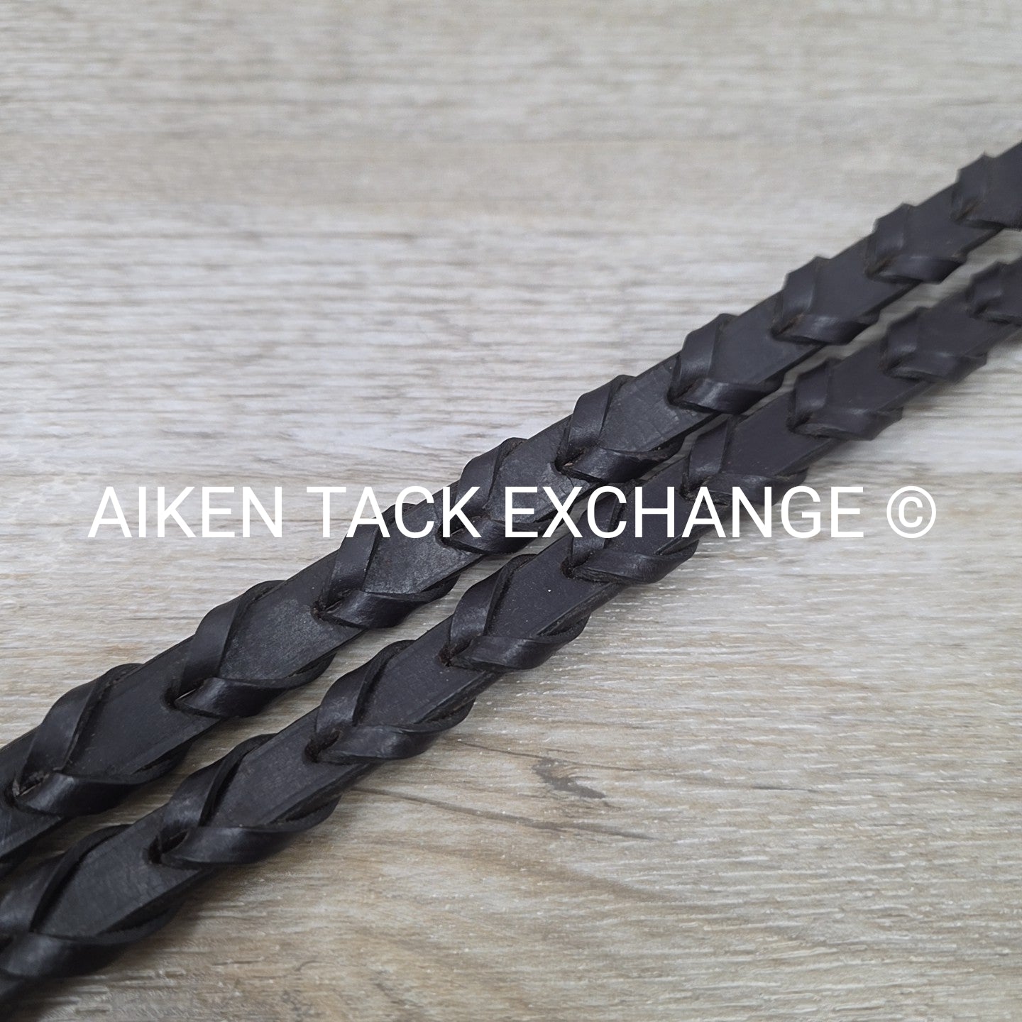 SmartPak Plymouth Flat Laced Reins, Brown, 48"