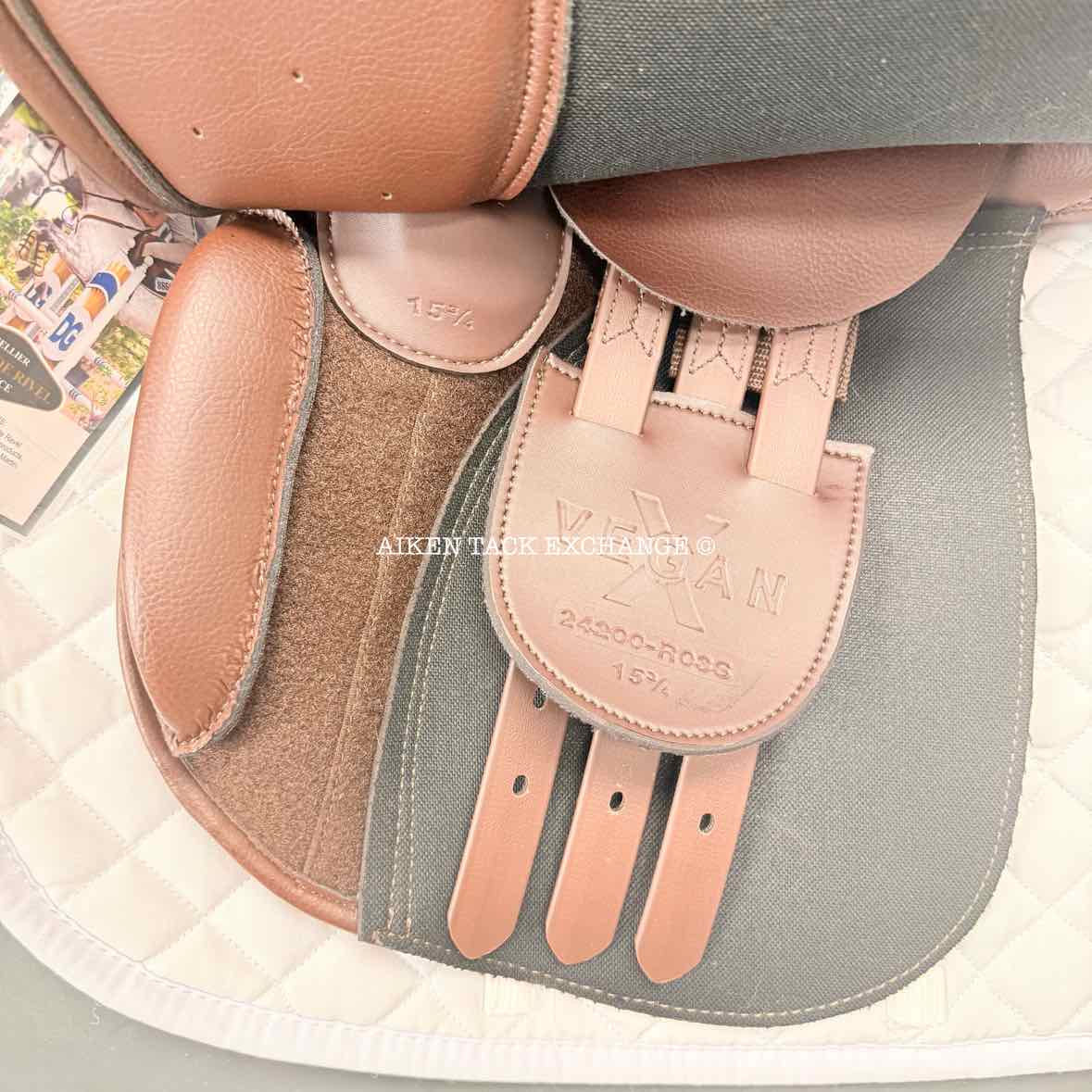 HDR Vegan-X Junior Close Contact Saddle, 15.75" Seat, Adjustable Tree - IGP Changeable Gullet, Wool Flocked Panels