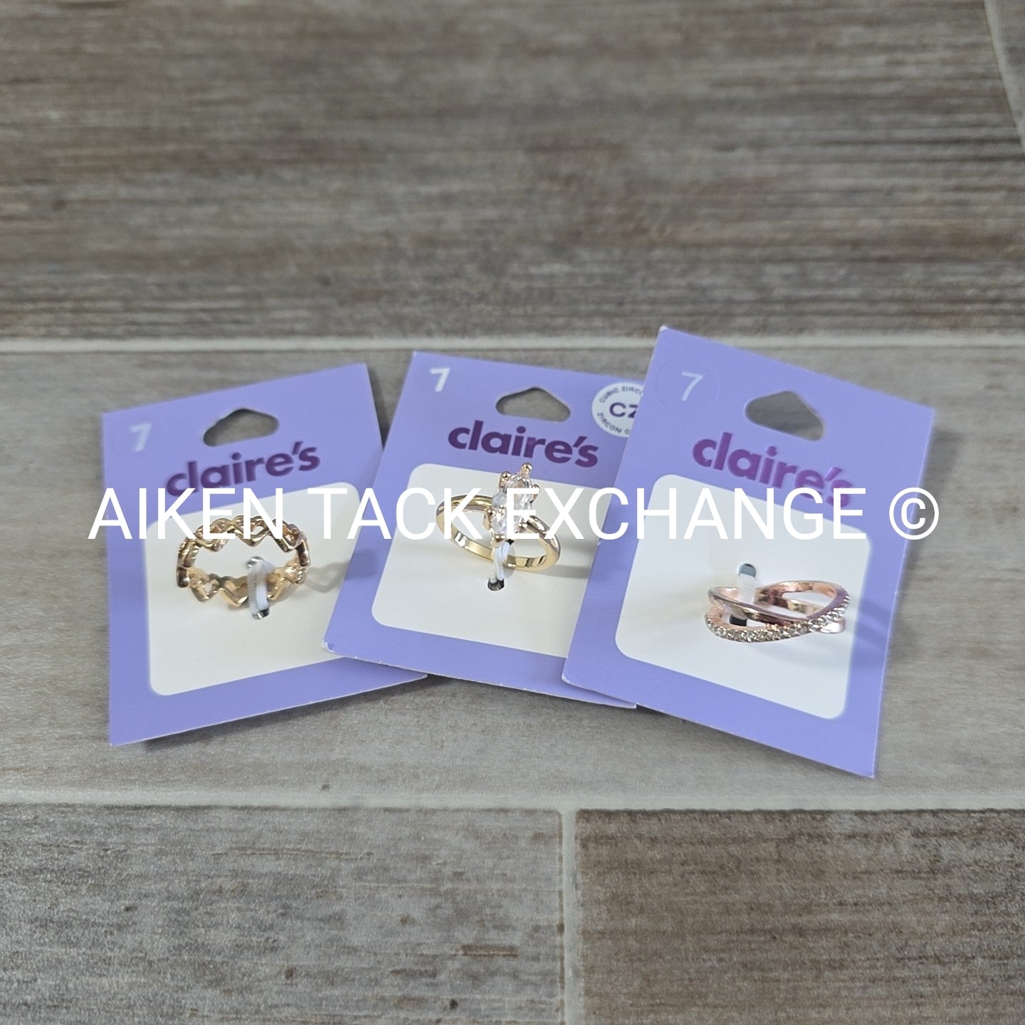 Claire's Rings (3) - Size 7