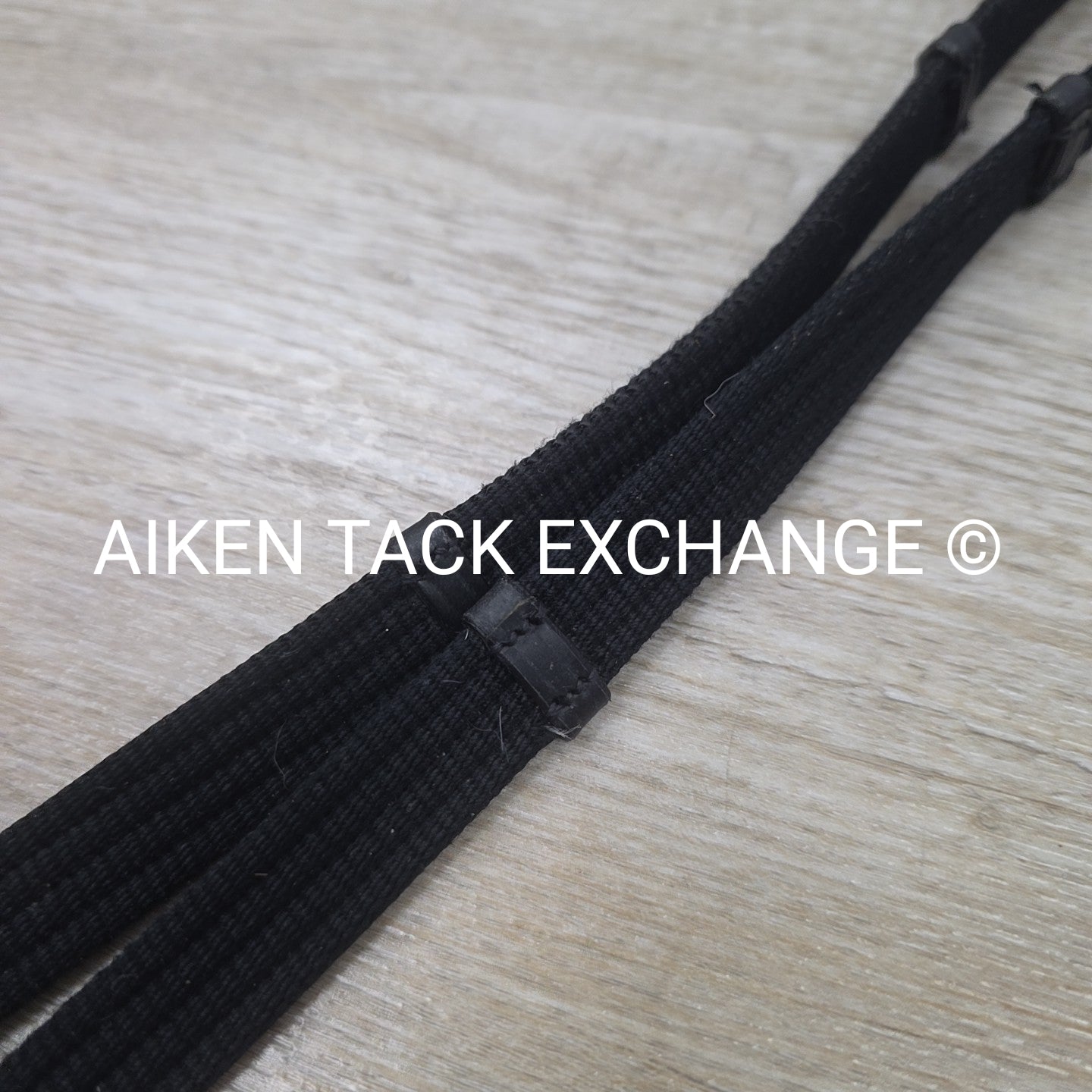 Cotton Web Reins, Black, 55"