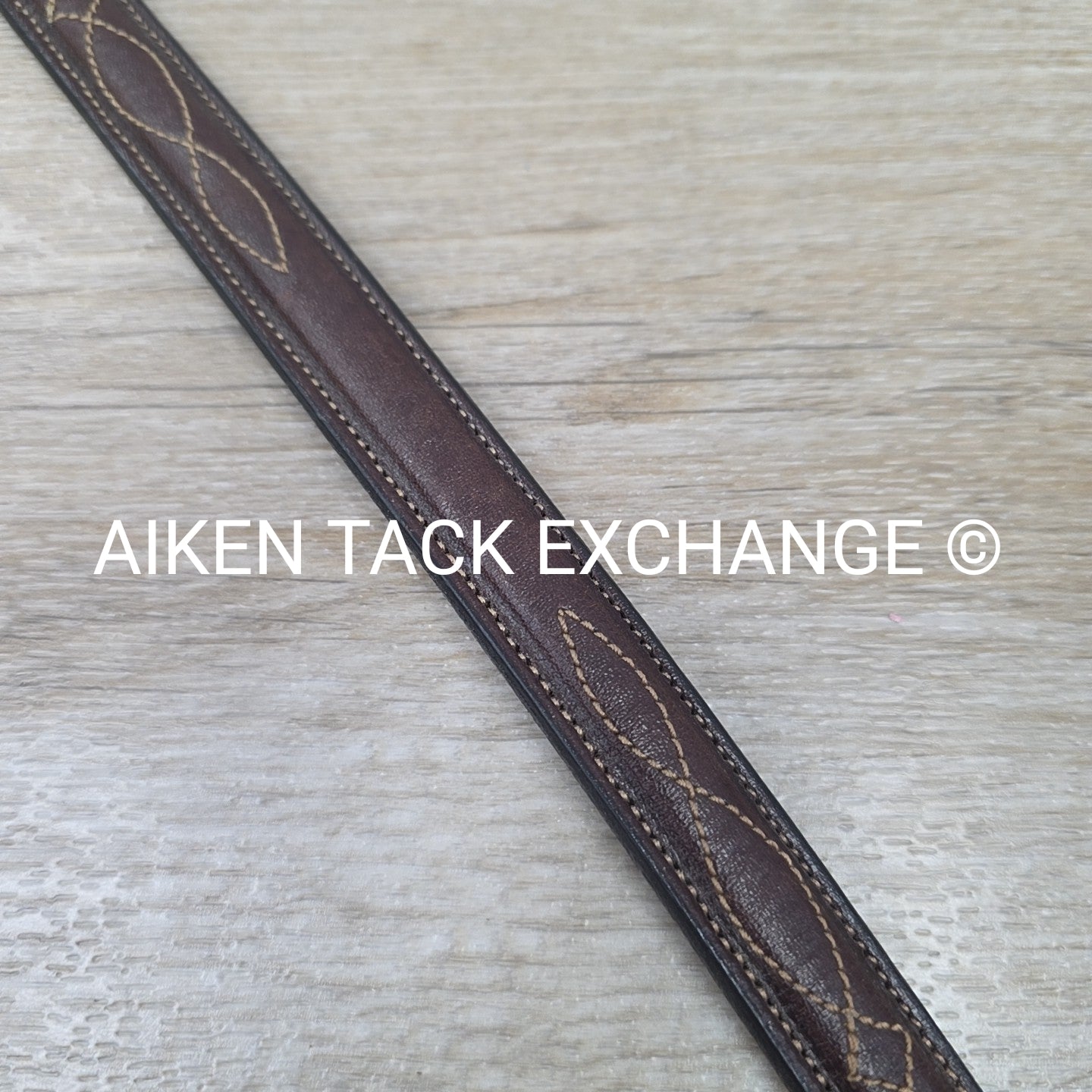Tory Leather Fancy Stitched Belt, Brown, 30