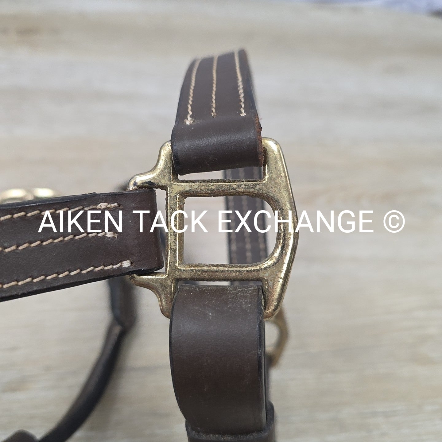 Leather Halter, Brown, Size Cob