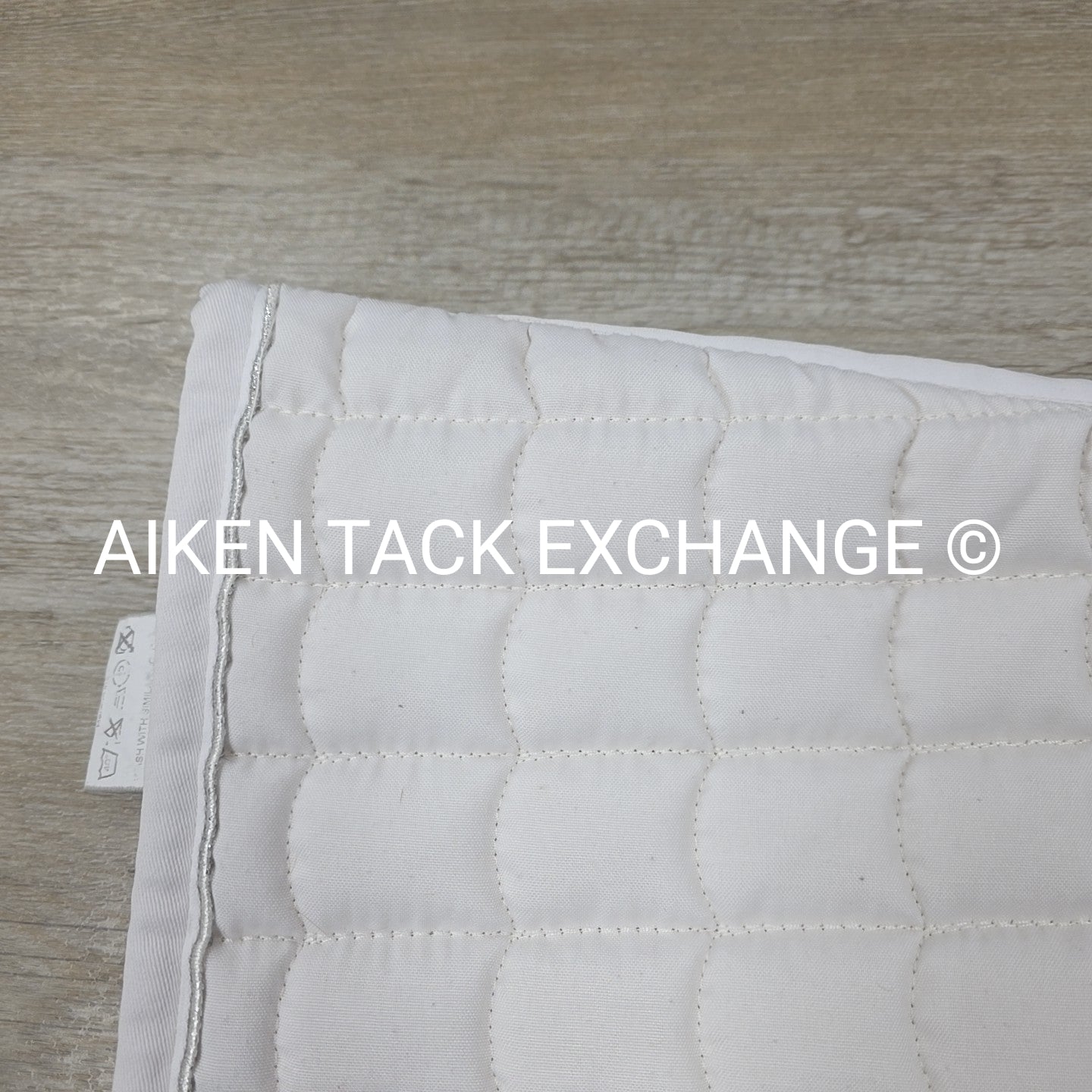 Horze All Purpose Saddle Pad, White/Silver, Size Full