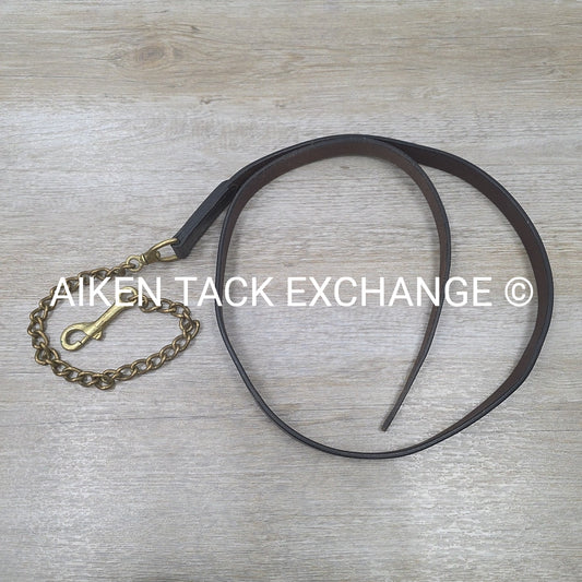 Leather Lead with Chain