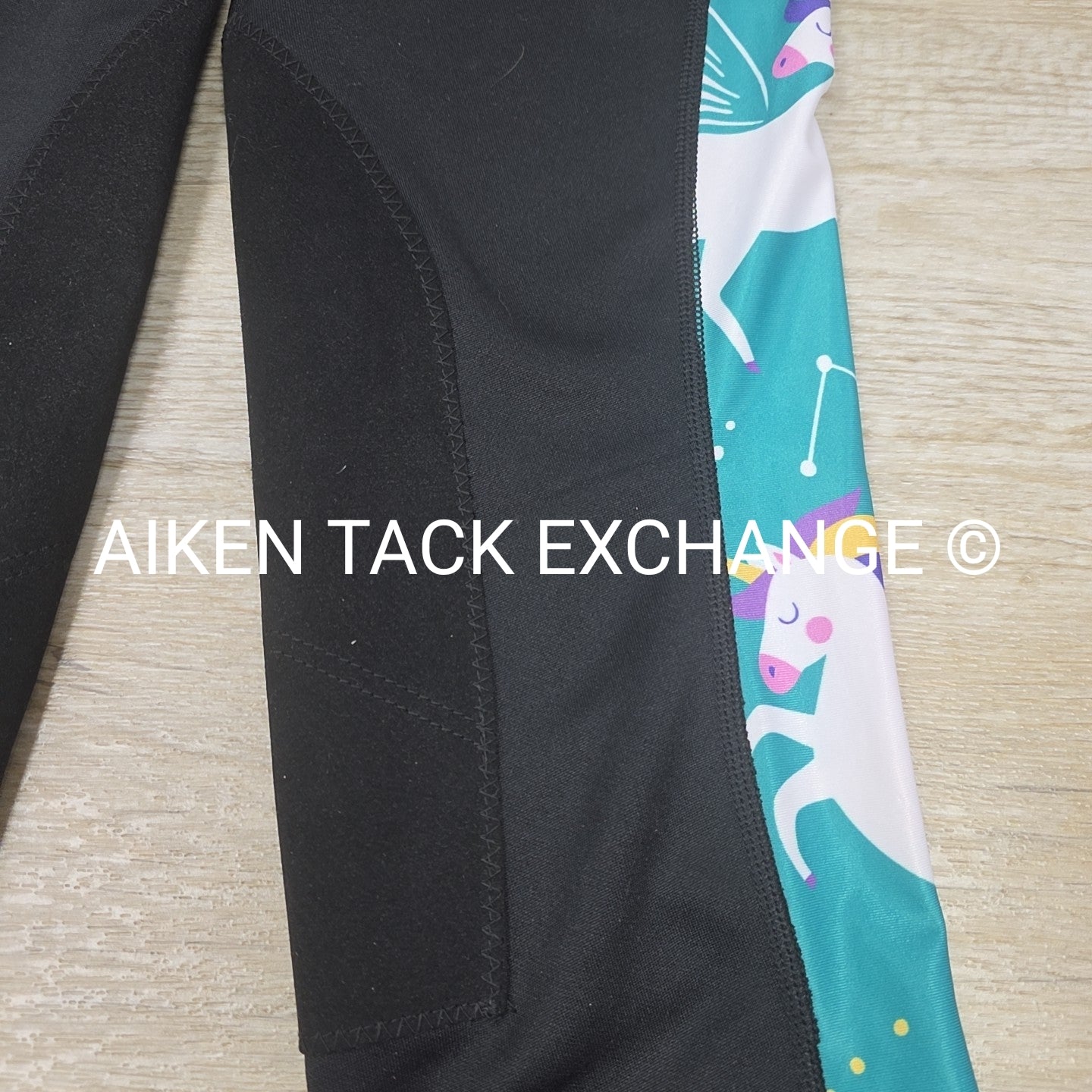 Royal Highness Unicorn Knee Patch Riding Tights, Youth XLarge