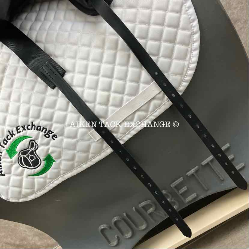 2018 Custom Saddlery Wolfgang Solo MKII Monoflap Dressage Saddle, 17.5" Seat, Adjustable Tree, Wool Flocked Panels