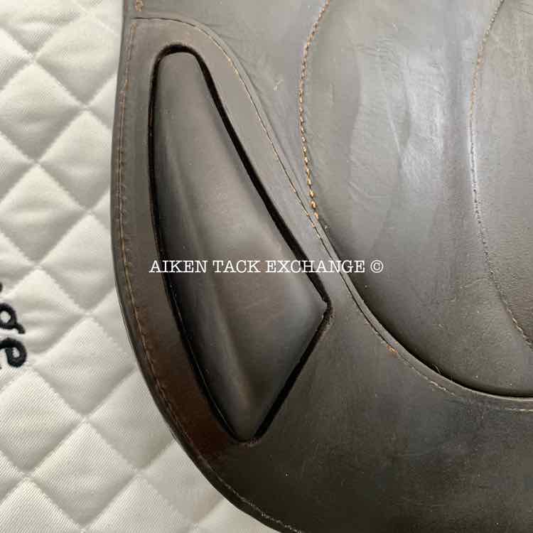 **SOLD** 2008 Antares Comfort Monoflap Jump Saddle, 18" Seat, 3AA Flap, Medium Wide Tree, Foam Panels, Buffalo Leather