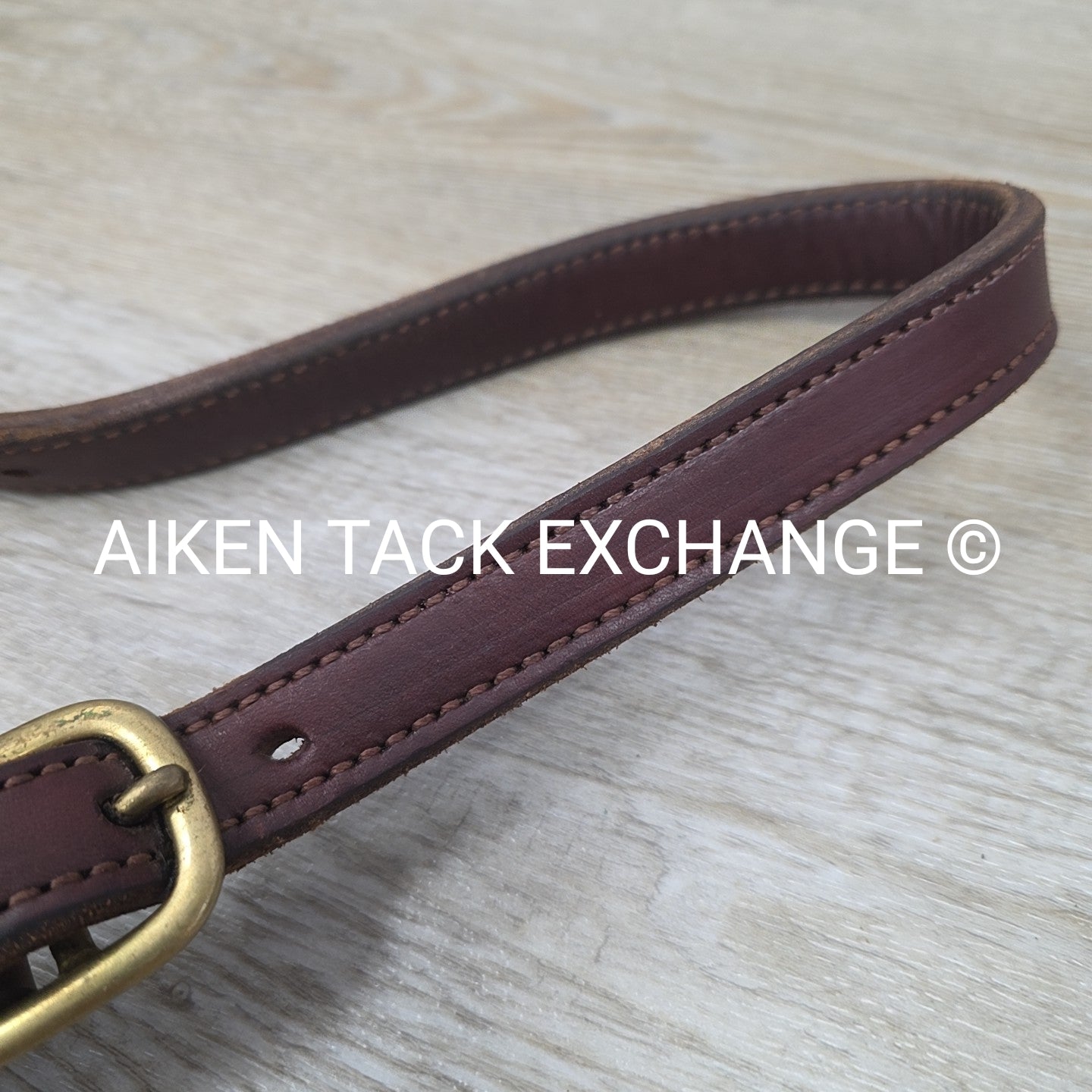 SmartPak Triple Stitch Leather Halter, Brown, Size Full