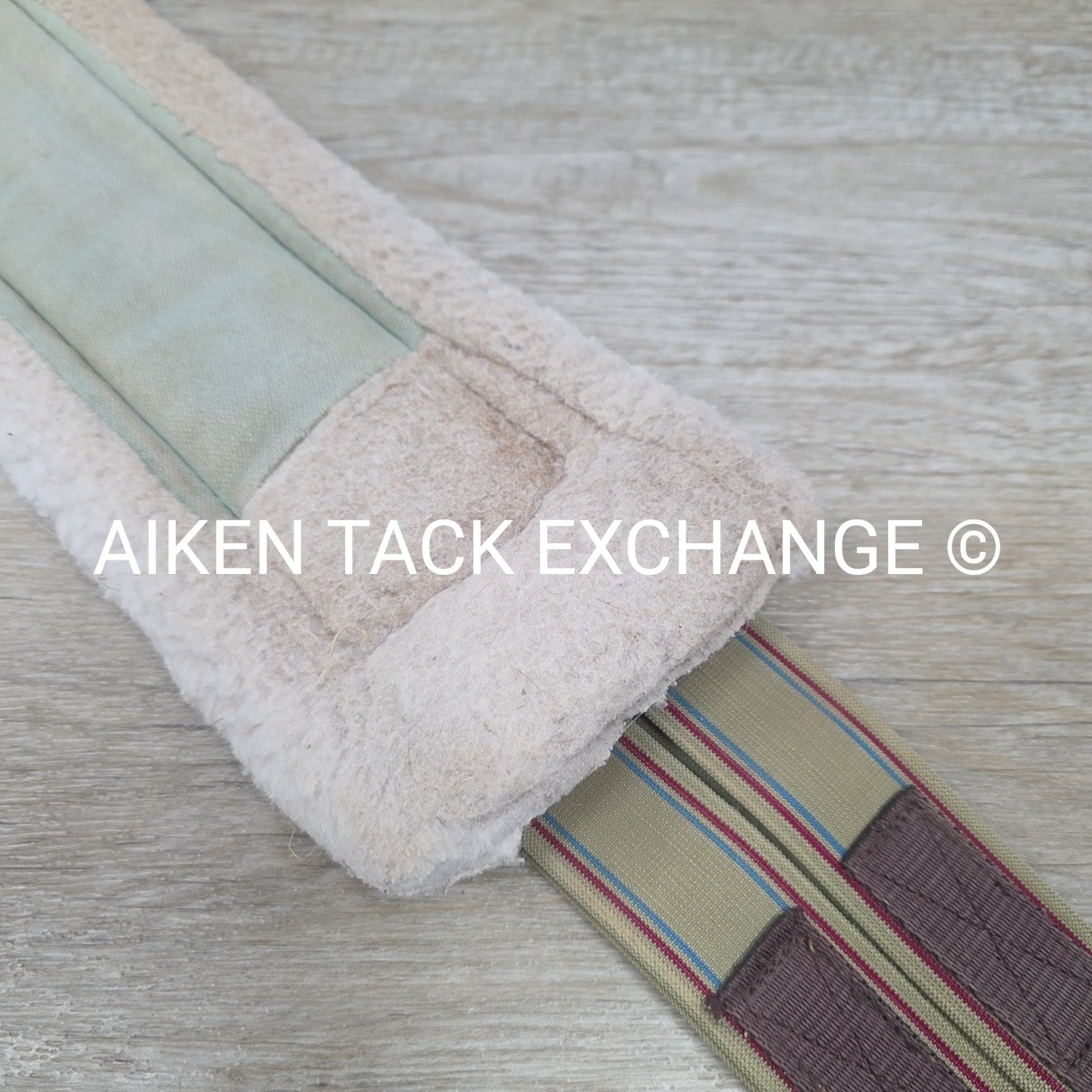 HFP Fleece Girth with Double End Elastic, Brown, 46"