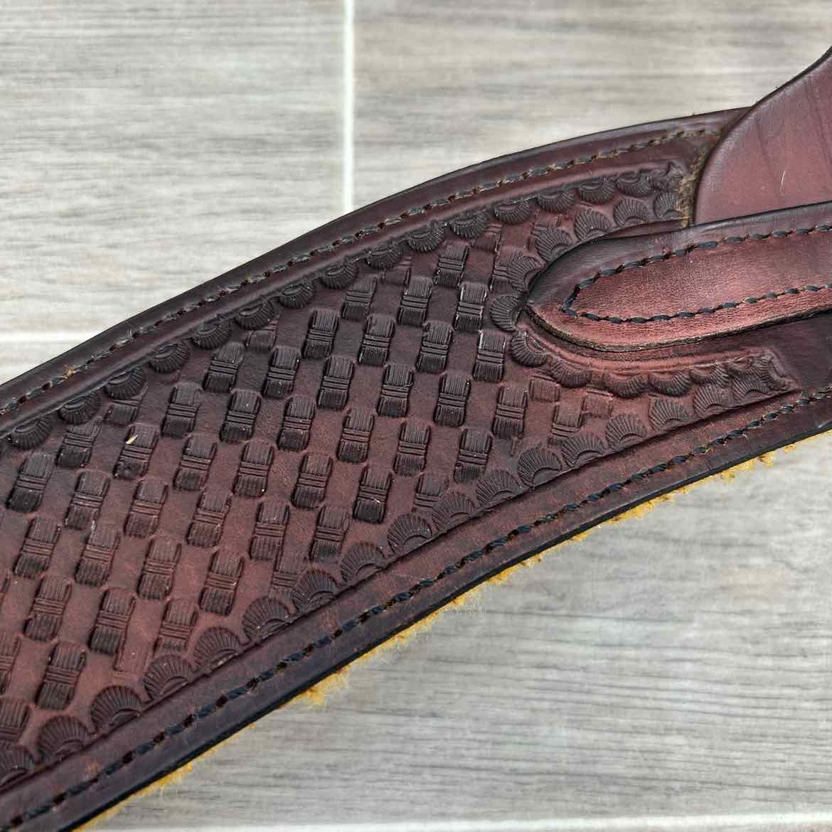 Tooled Leather Roper Breastcollar
