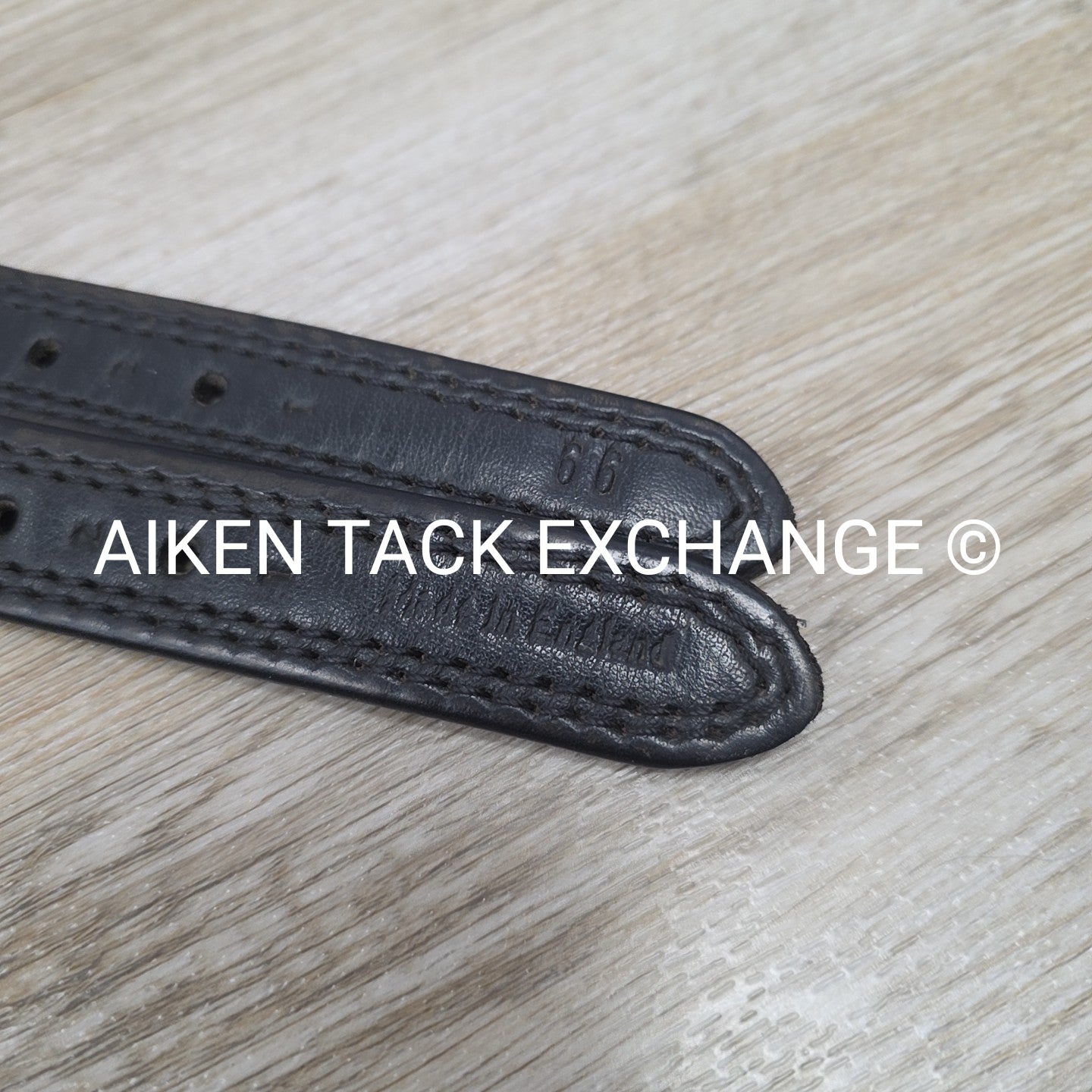 County Stirrup Leathers, Black, 66"