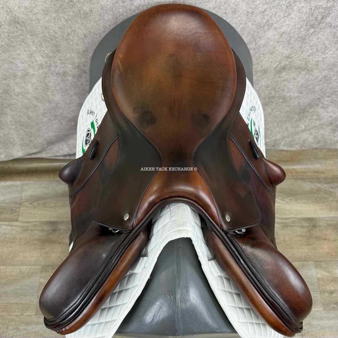 2020 Stackhouse Monoflap Jump Saddle, 17.5" Seat, Medium Tree
