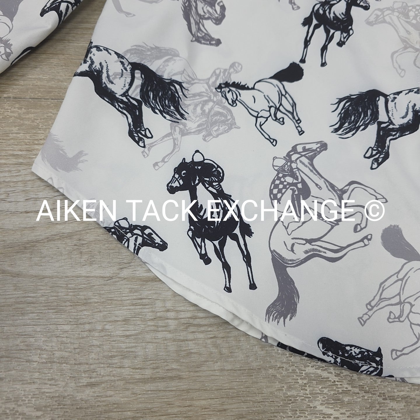 Horse Print Blouse, Women's Medium