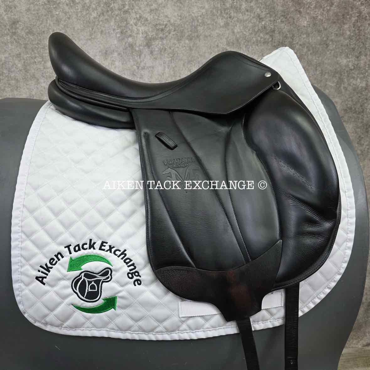 2015 Voltaire Adelaide Monoflap Dressage Saddle, 18" Seat, 3AA Flap, Medium Wide Tree, PRO Panels, Full Buffalo Leather