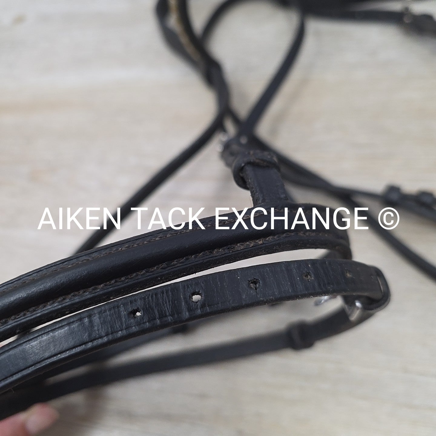 Bobby's English Tack Bridle, No Reins, Black, Size Pony