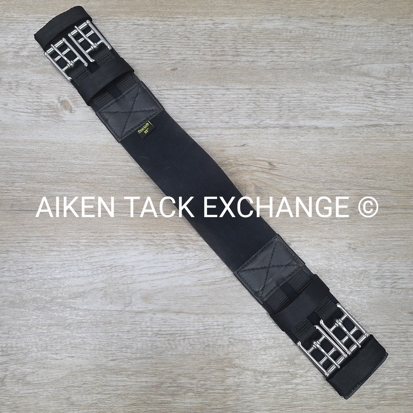 Flexi-Girth Dressage / Treeless Girth, Black, 22"