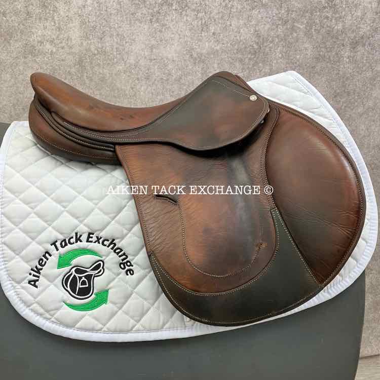2011 Antares Close Contact Jump Saddle, 16.5" Seat, 1D Flap, Medium Wide Tree, Foam Panels, Buffalo Leather