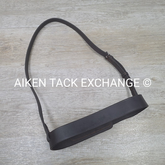Bobby's English Tack Flat Hunt Noseband, Brown, Size Full
