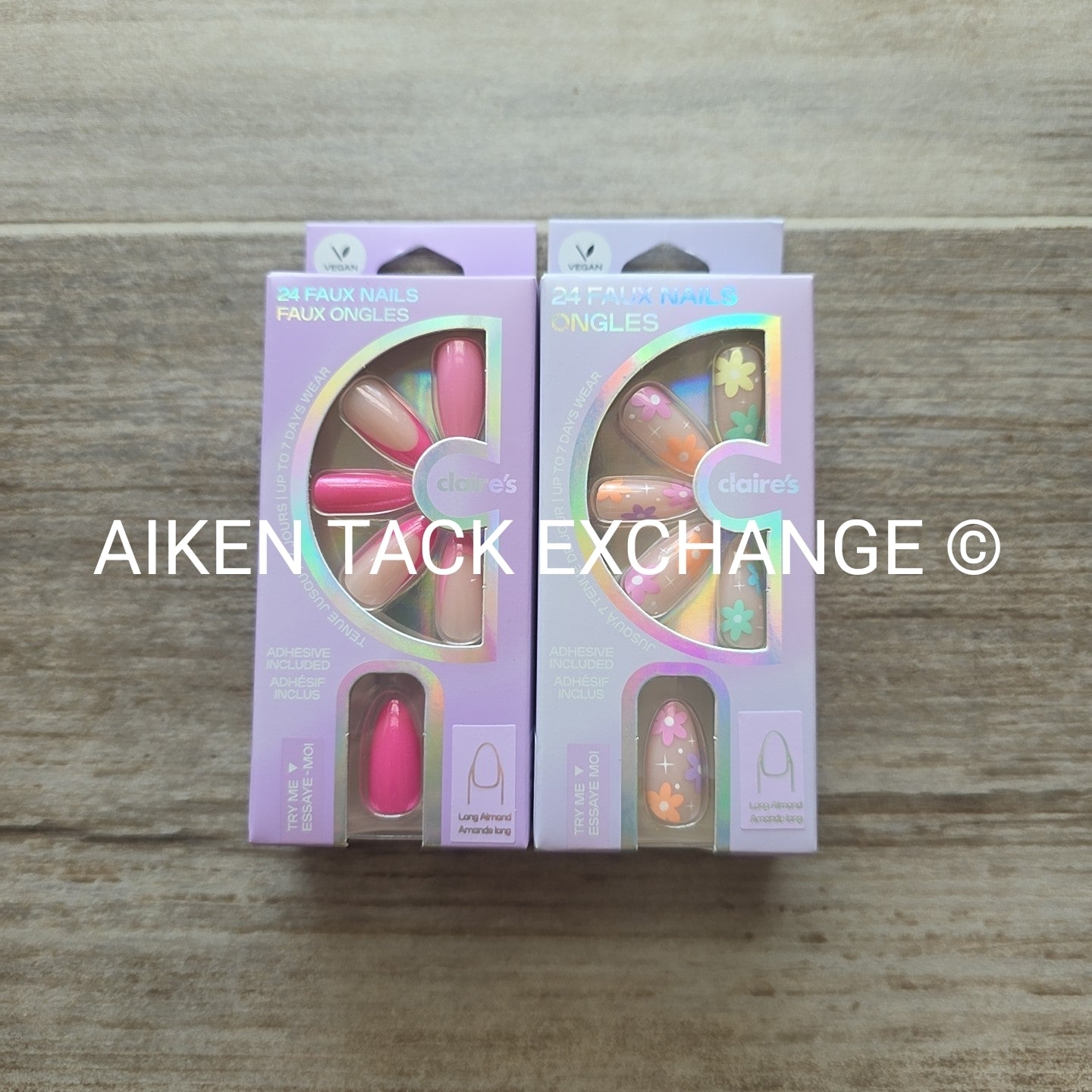 Claire's Press-On Nails (2 Sets) - 24 Count Each (48 Total) – Aiken ...