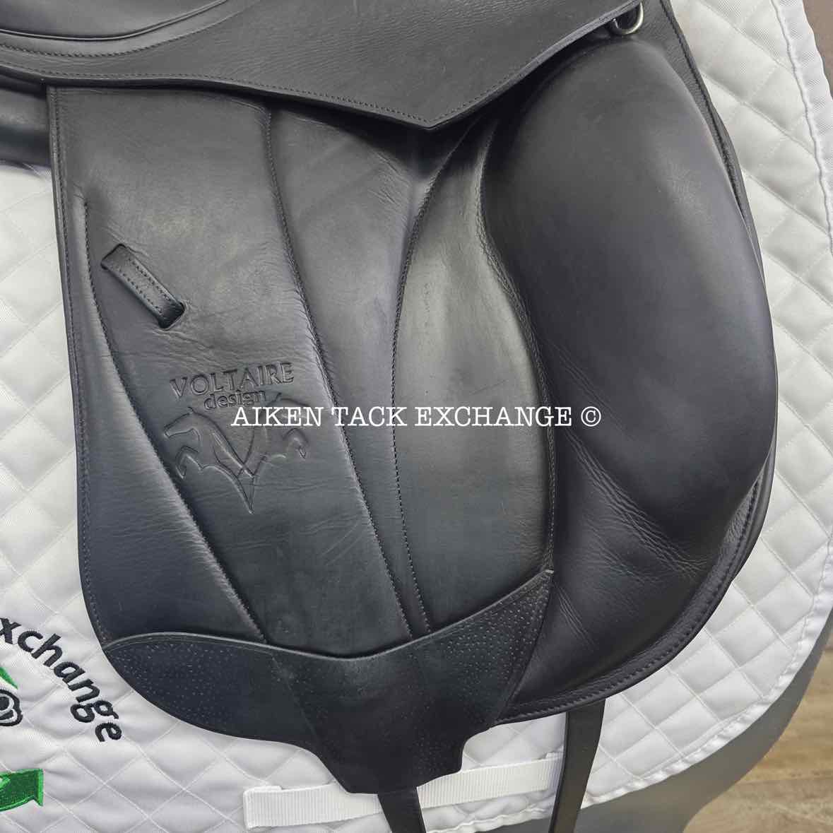 2018 Voltaire Adelaide Monoflap Dressage Saddle, 17" Seat, 1A Flap - Short, Medium Wide Tree, PRO Panels, Full Buffalo Leather