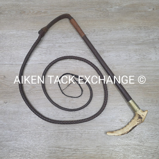 Men's Swaine Staghorn Hunt Whip with Thong / Lash
