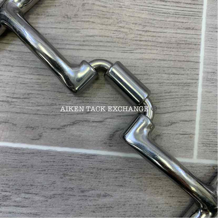 Myler Correctional Low Ported Barrel D Ring Bit with Hooks 89-2225PT  5.5"