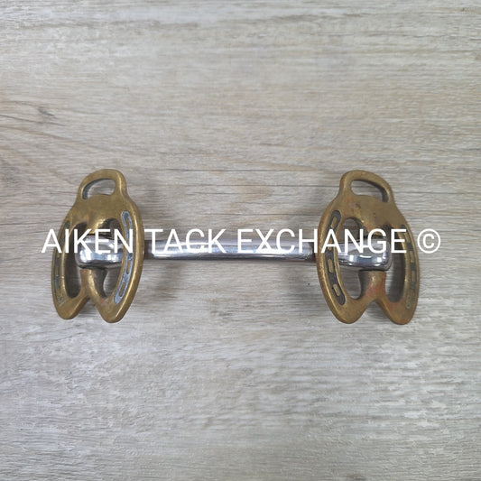 Mullen Mouth Horseshoe Stallion Bit 4.5"