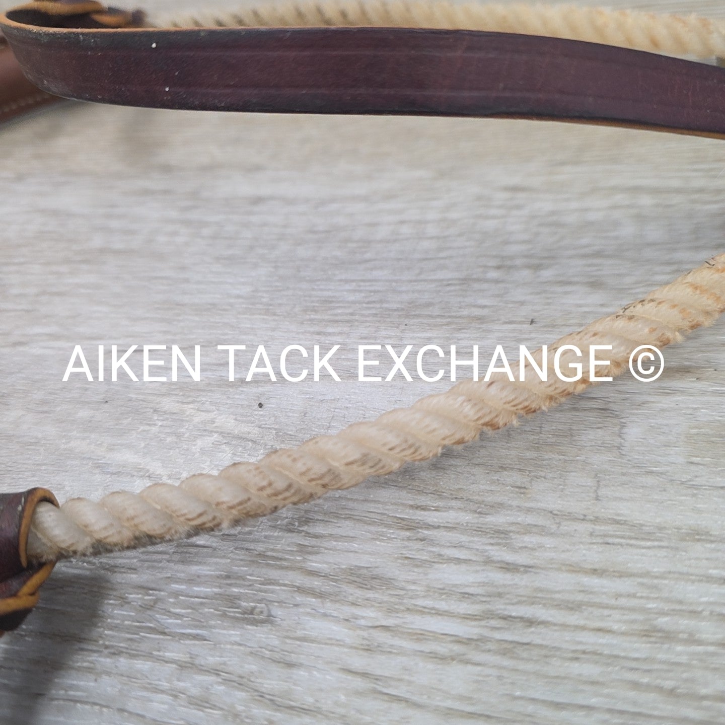 Martin Saddlery Leather Covered Rope Tie Down Noseband