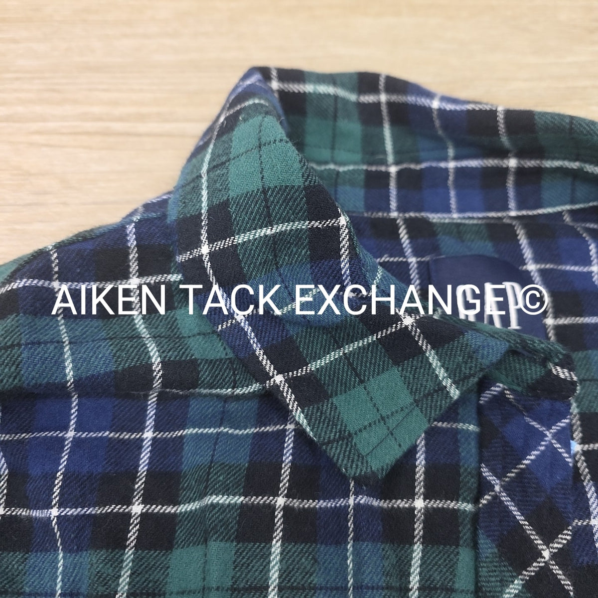 GAP Relaxed Fit Flannel Top, Size Large
