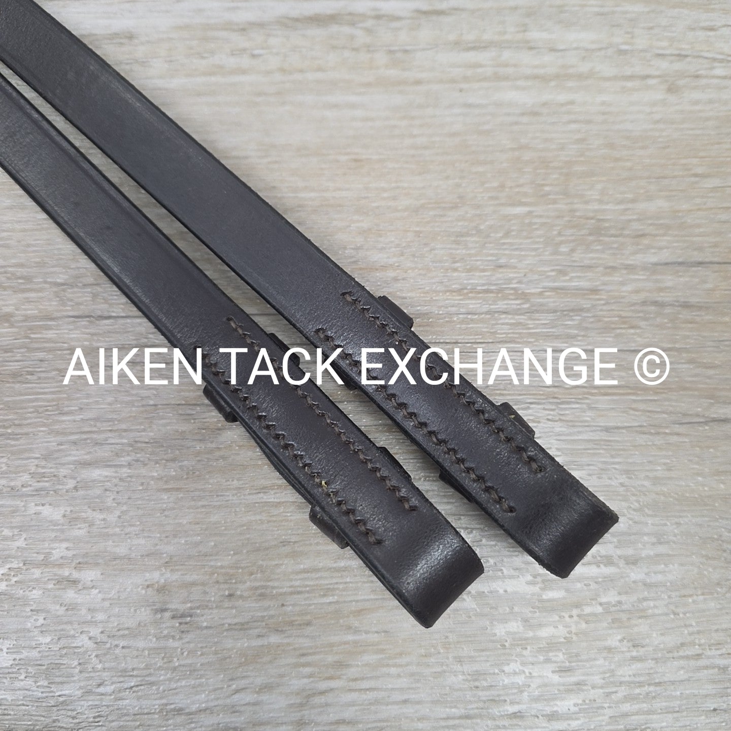 Leather Reins with Hand Stops, Brown, 54"