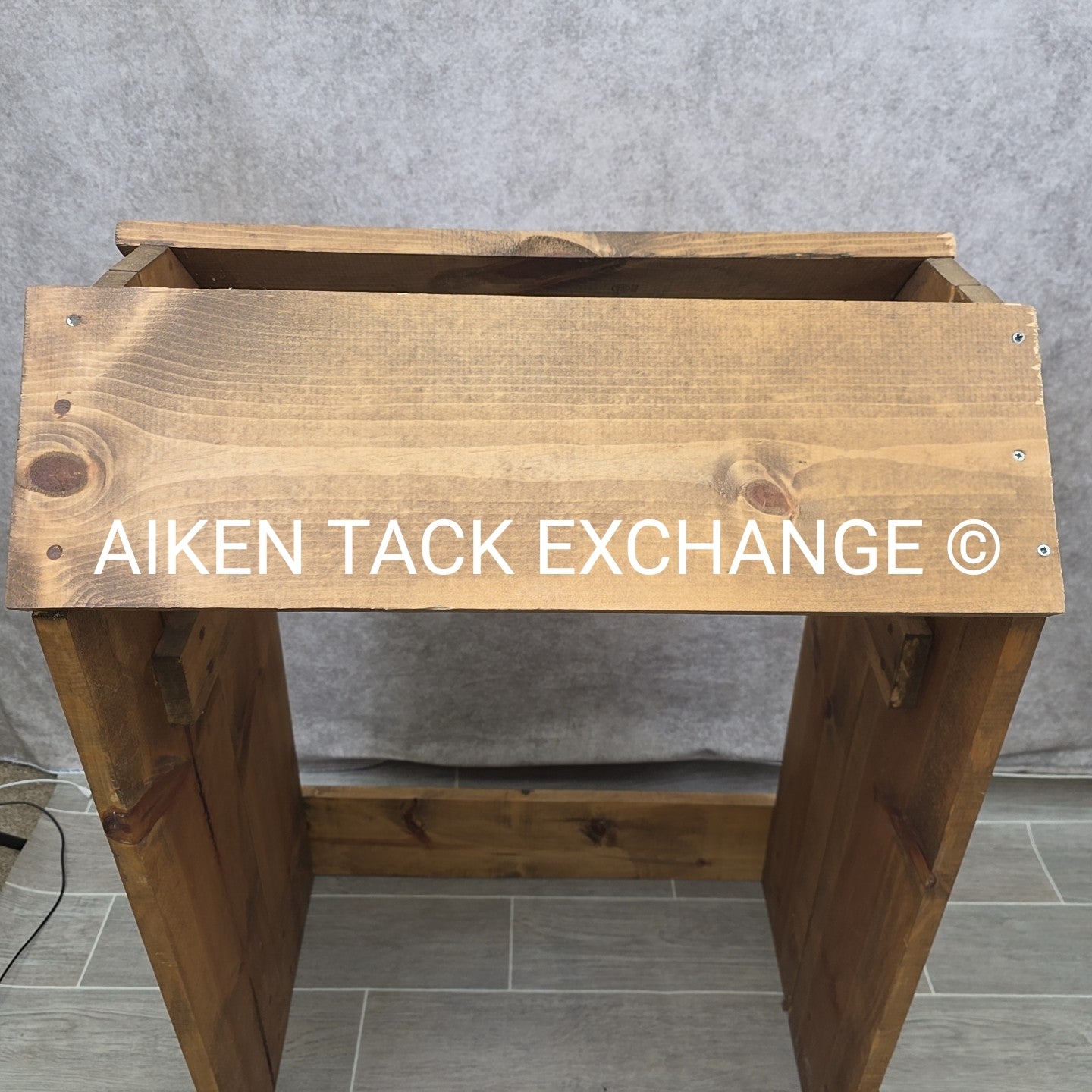 Wooden Western Saddle Stand