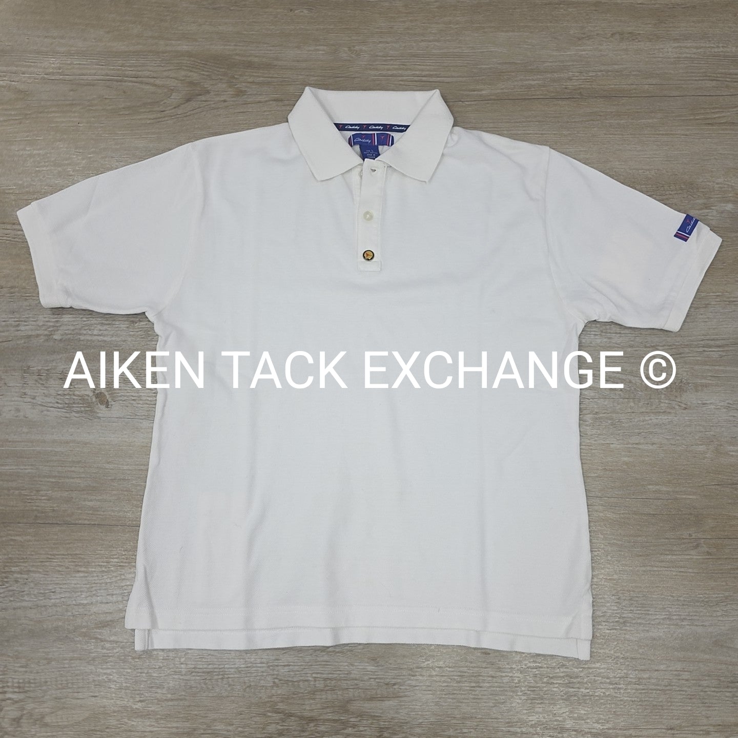 Caddy Short Sleeve Polo Top, Size Large