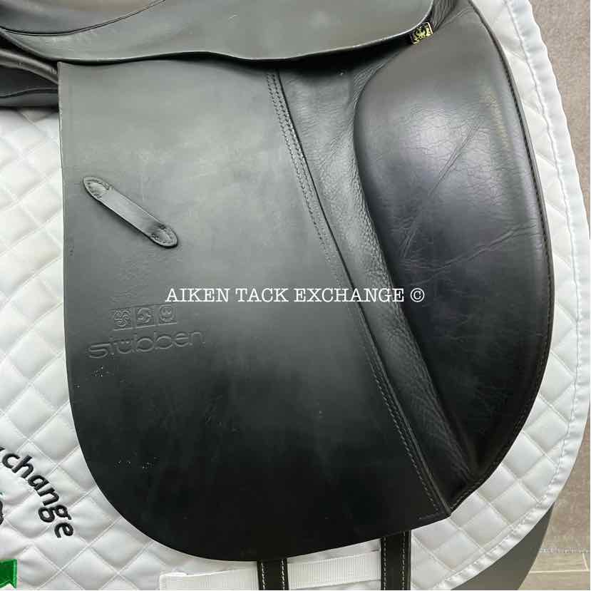 **SOLD** Stubben Endurance Dressage Saddle, 17.5" Seat, Short Flap, 31cm Tree - Medium Wide, Wool Flocked Panels