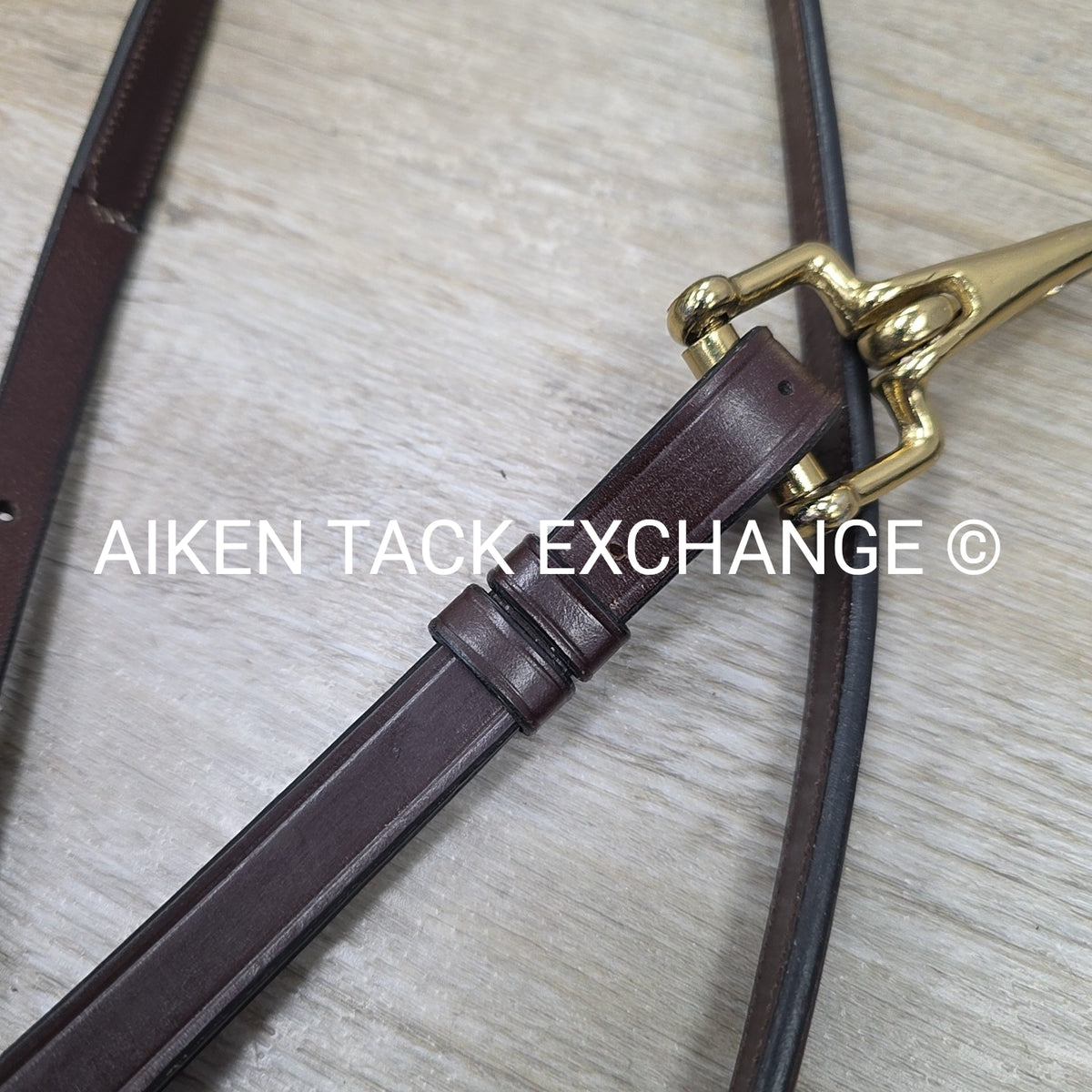 Fancy Stitched Standing Martingale, Brown, Size X-Full