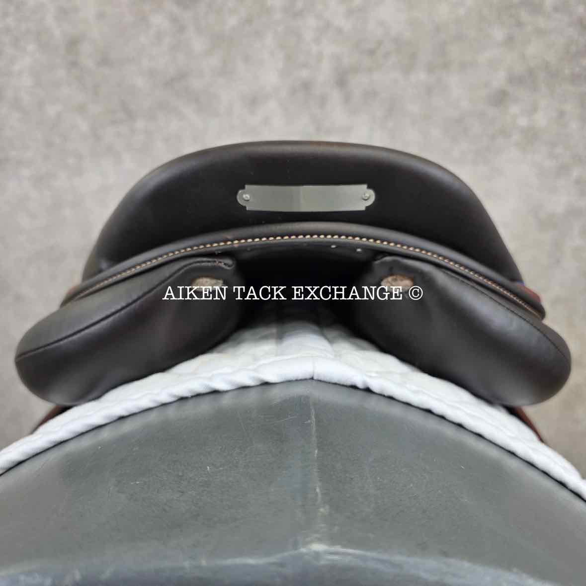2019 Devoucoux Biarritz O Close Contact Jump Saddle, 17.5" Seat, 1 Flap, Medium Tree, Foam Panels, Full Buffalo Leather
