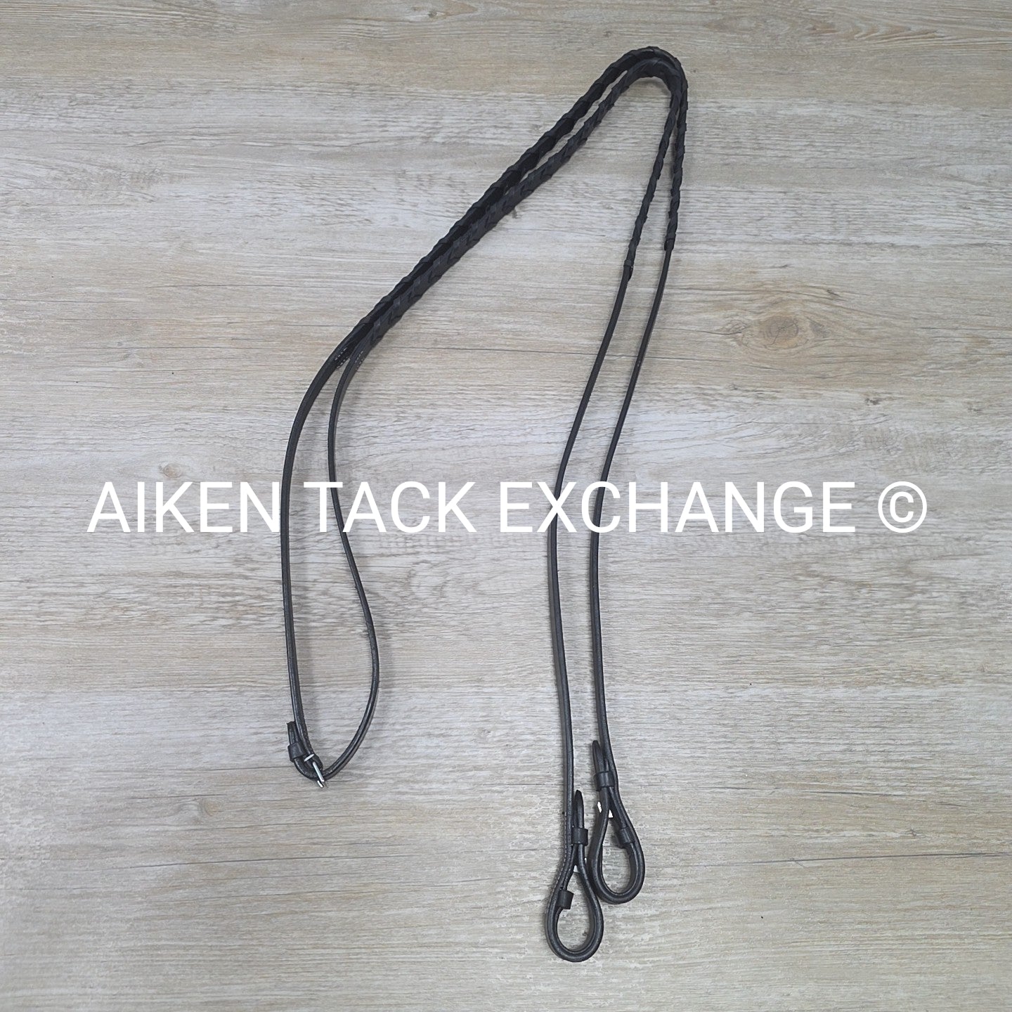HDR Pro Mono Crown Plain Raised Padded Bridle with Laced Reins, Black, Oversize