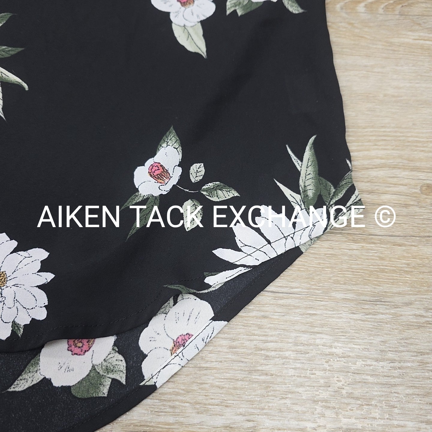 Pink Rose Vintage Short Sleeve Blouse, Women's Medium