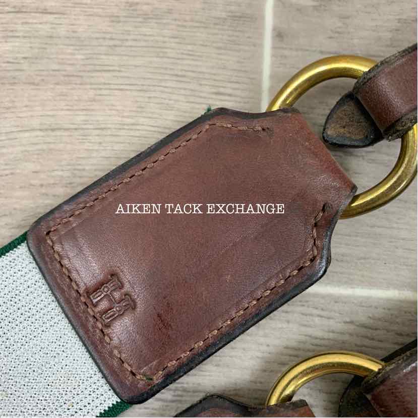 Thornhill Elastic Breast Collar Breastplate, Brown/Brass, Size Full, Brand New