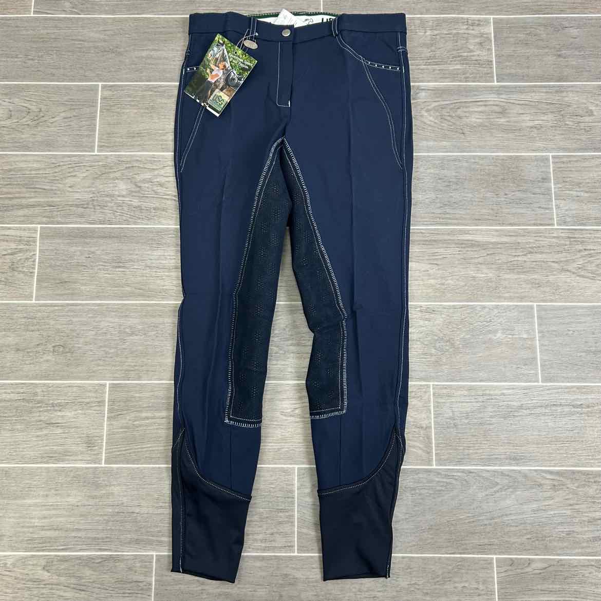 KL Select USG "Joy" Silicone Full Seat Breeches, Size 26