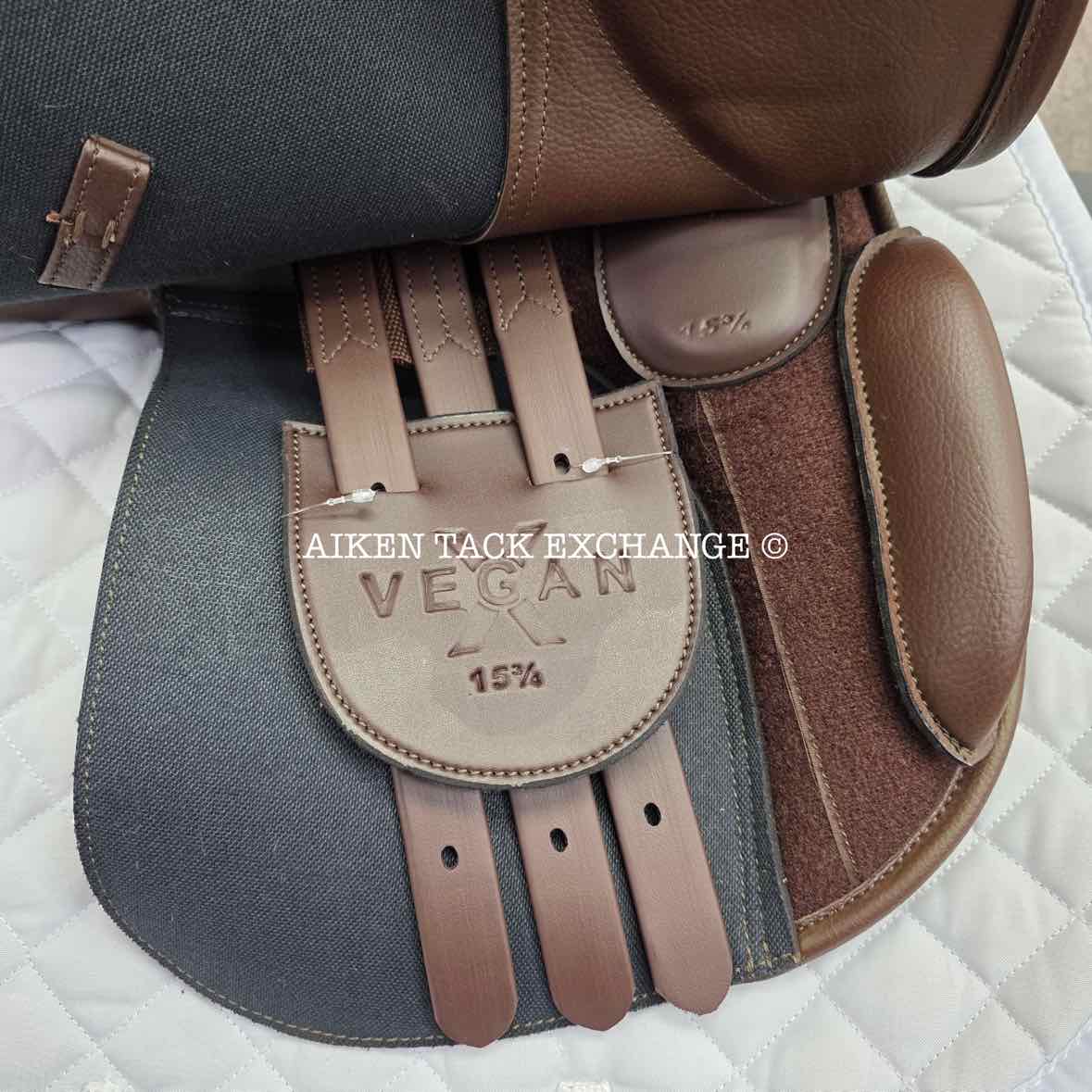 HDR - Henri de Rivel Vegan-X IGP Pony All Purpose Saddle, 15.75" Seat, Adjustable Tree - Changeable Gullet, Wool Flocked Panels