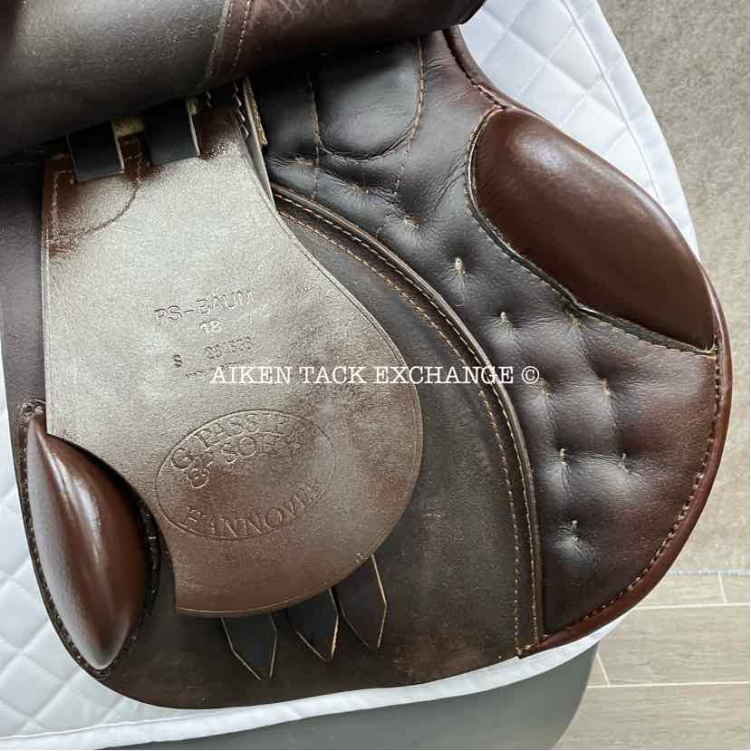 2004 Passier PS-BAUM PSL-S All Purpose Saddle, 18" Seat, Medium Tree, Wool Flocked Panels