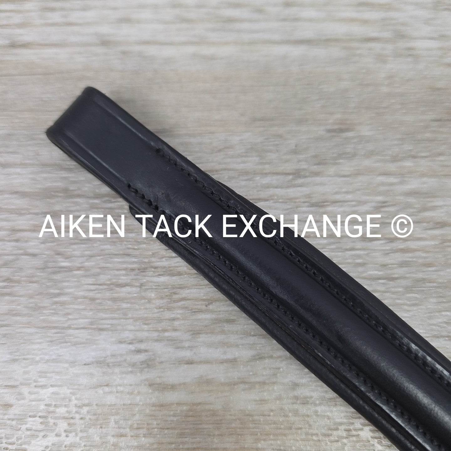 Padded Plain Raised Browband, Black, 14"