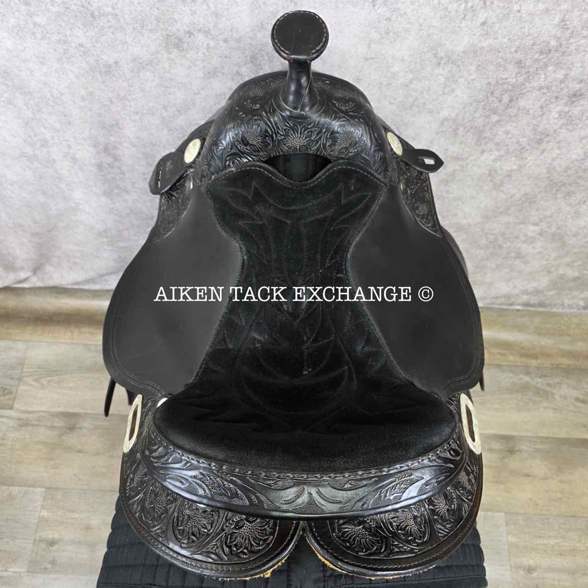**SOLD** Big Horn 908 Extra Wide Trail Western Saddle, 16" Seat, Steele Equi-Fit Haflinger Tree
